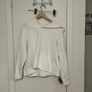 White free people hoodie